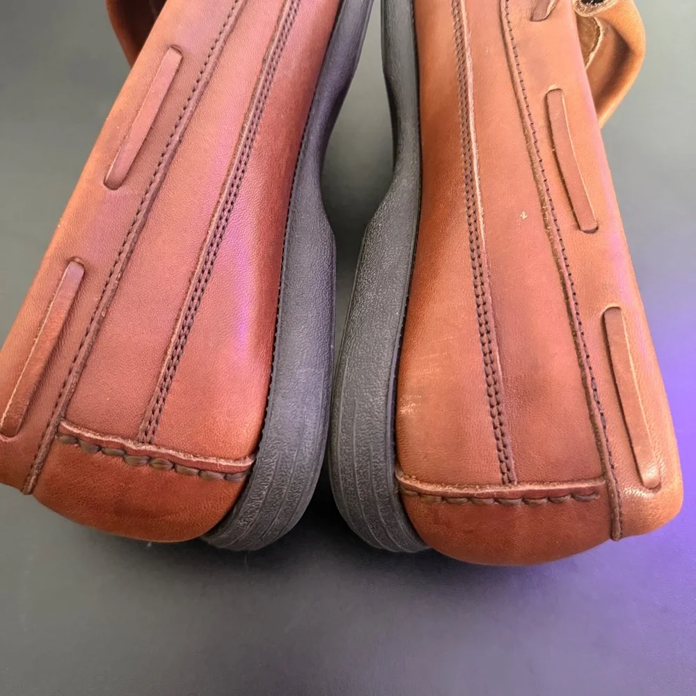 Florsheim Slip On Tassel Loafers Size‎ 8.5 D Brown Leather Dress Shoes Preppy